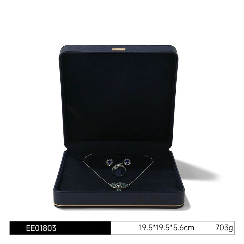 Jewelry box, wedding PU leather ring box, earrings, necklace storage box, confession jewelry packaging, gift box