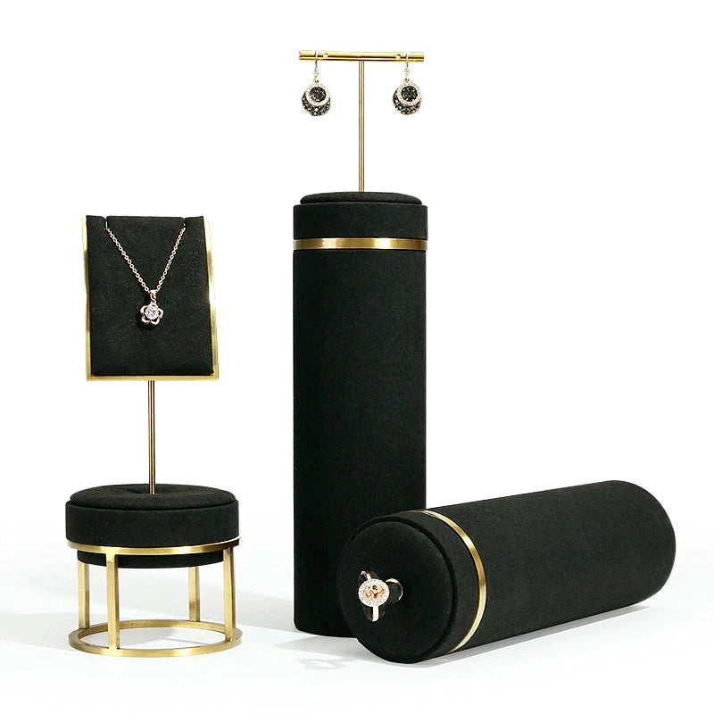 Black Premium jewellery window display props