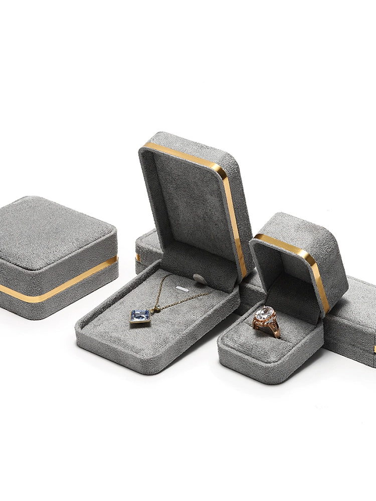 Light Luxury Jet Black Ring Box, Small Fine Jewelry Box, Necklace, Bracelet Jewelry Packaging Box, Gift Box