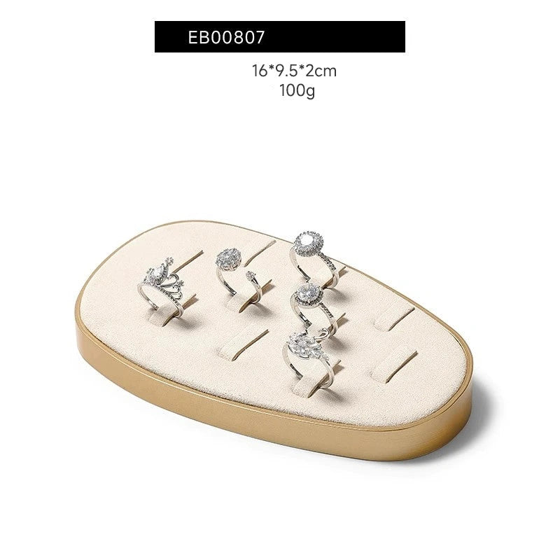 Luxury jewellery display, rings, necklaces, earrings, window display, jewelry, display props