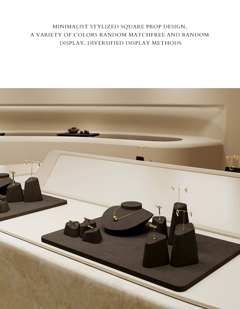 High-end jewelry display props, rings, earrings, necklace display, counter display, jewelry display stand