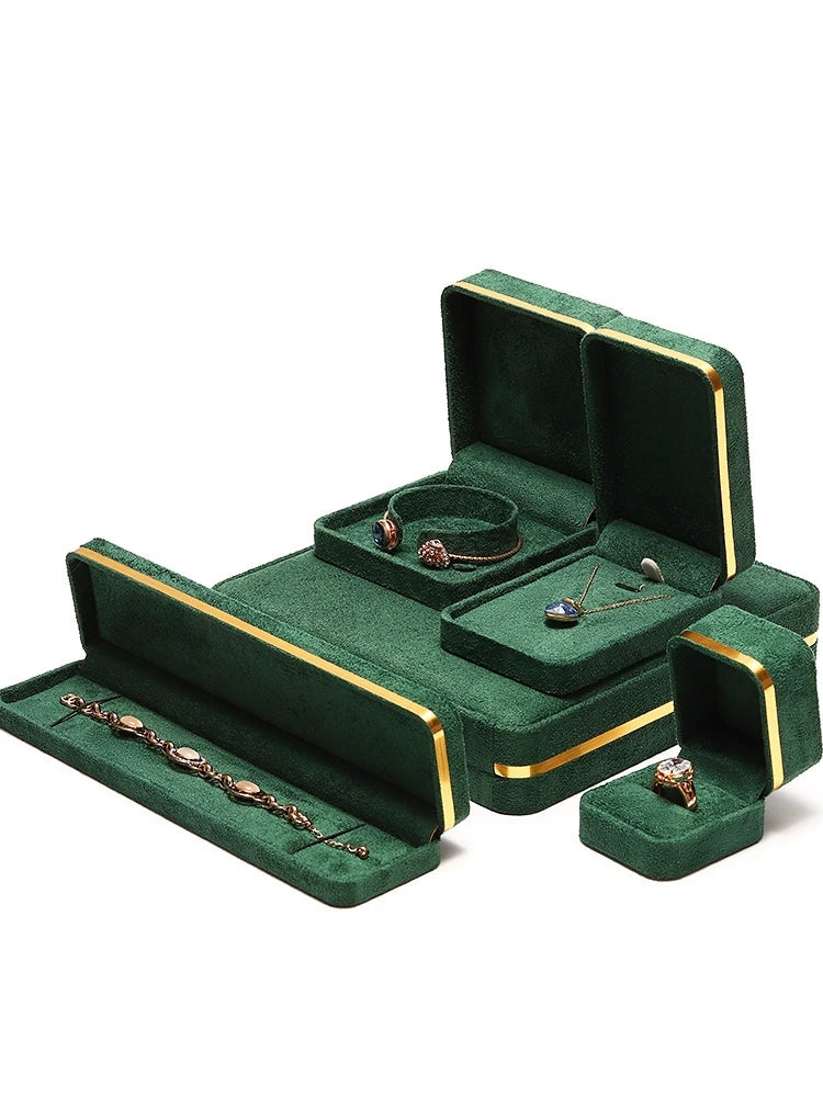 Light Luxury Jet Black Ring Box, Small Fine Jewelry Box, Necklace, Bracelet Jewelry Packaging Box, Gift Box