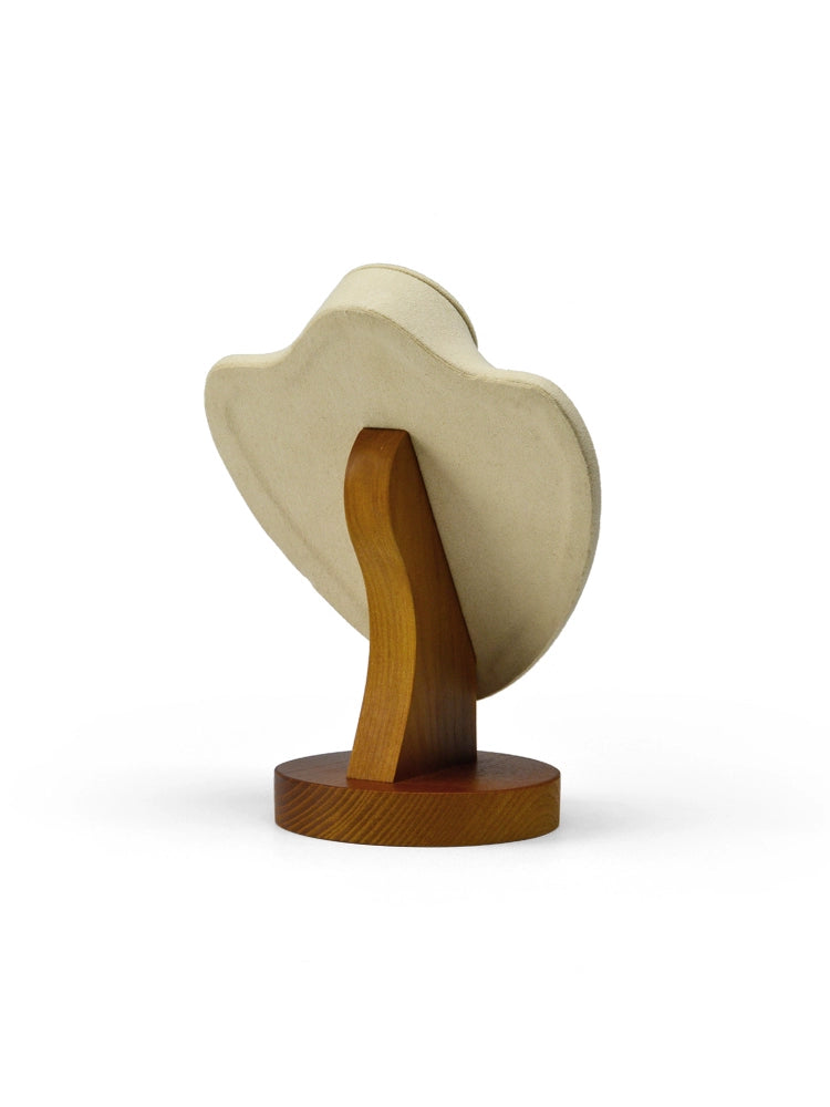 Necklace display stand, solid wood microfiber necklace, model neck, portrait frame, pendant display, neck mask holder