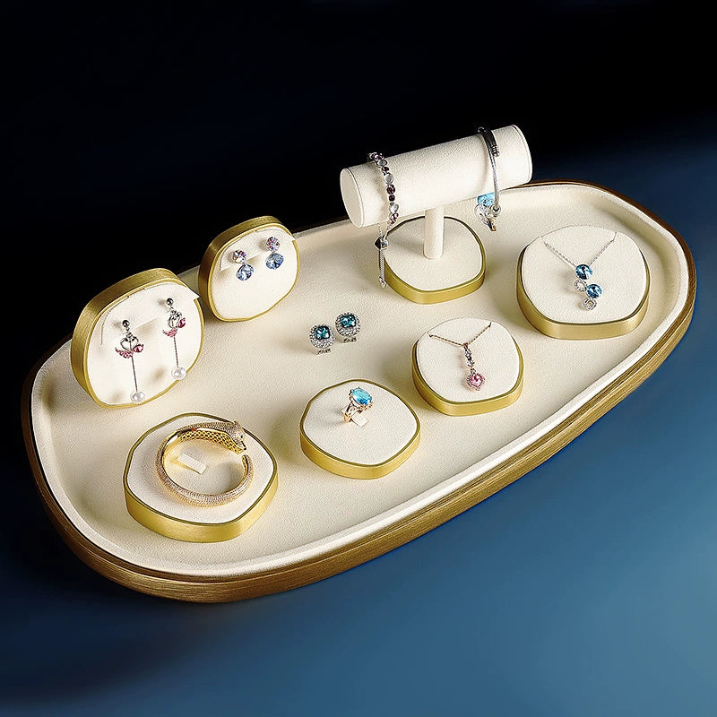 Jewellery display, light luxury window decoration tray set jewelry props