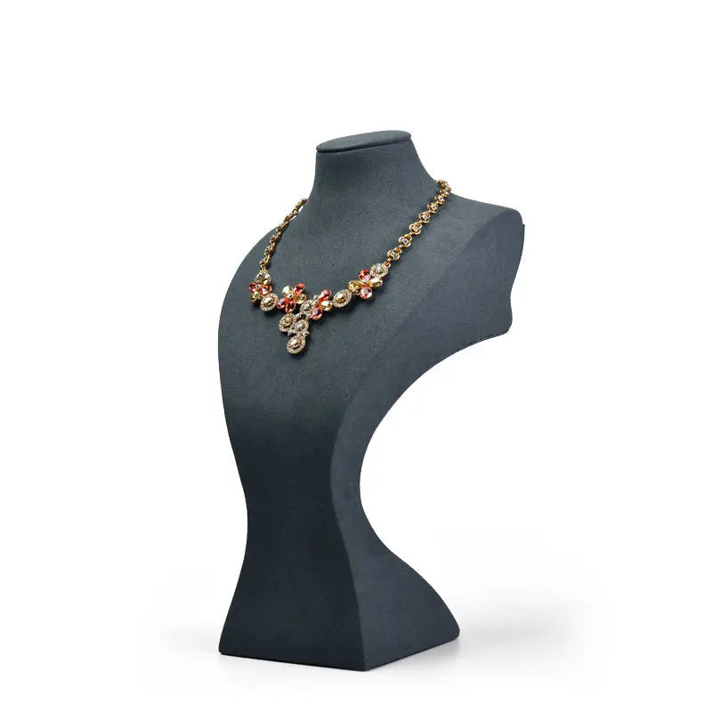 Microfiber Necklace Bus, Model Neck Necklace Display Stand, Display Rack, Necklace Display Props Jim Display