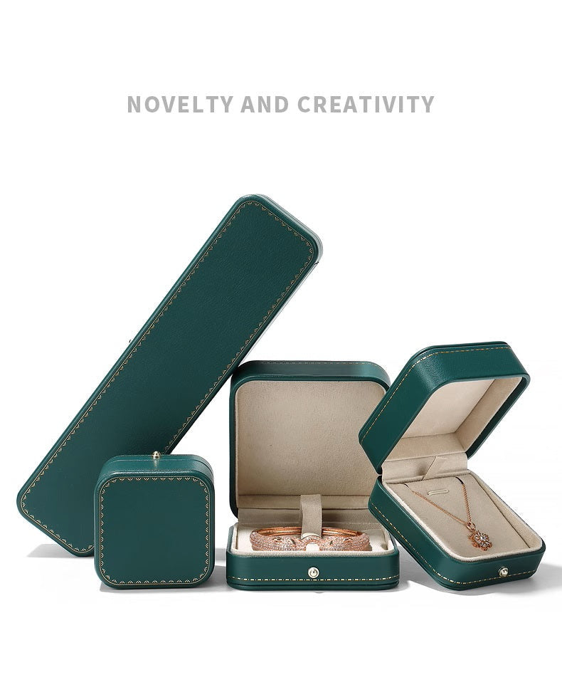High-end Engagement Ring Box, Necklace, Bracelet, Jewelry Storage Box, Gift Jewelry Box, Three Gold Storage Box