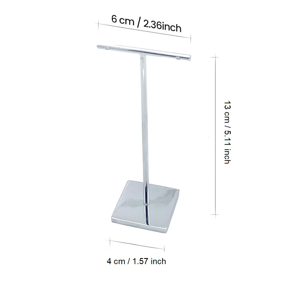 T-shape metal shinny earring stand, shinny gold, silver, copper color, Earring Display props, Earring Stands