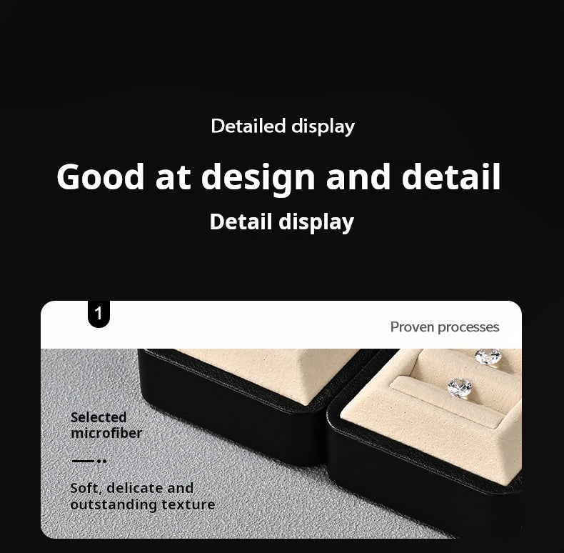 Light Luxury Jewelry Tray Ring Earrings Microfiber Loose Diamond Beads Display Props Jewelry Look Pallet