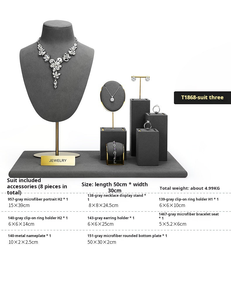 Jewellery display, rings, earrings, necklaces, portrait stands, window jewellery displays, props, jewelry display