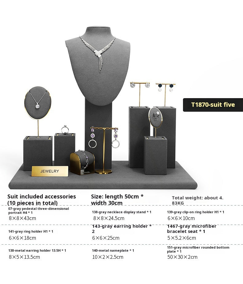 Jewellery display, rings, earrings, necklaces, portrait stands, window jewellery displays, props, jewelry display