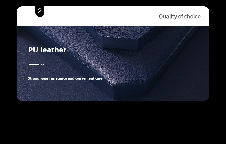 High-grade PU leather jewelry box microfiber with lock ring necklace jewelry display storage box