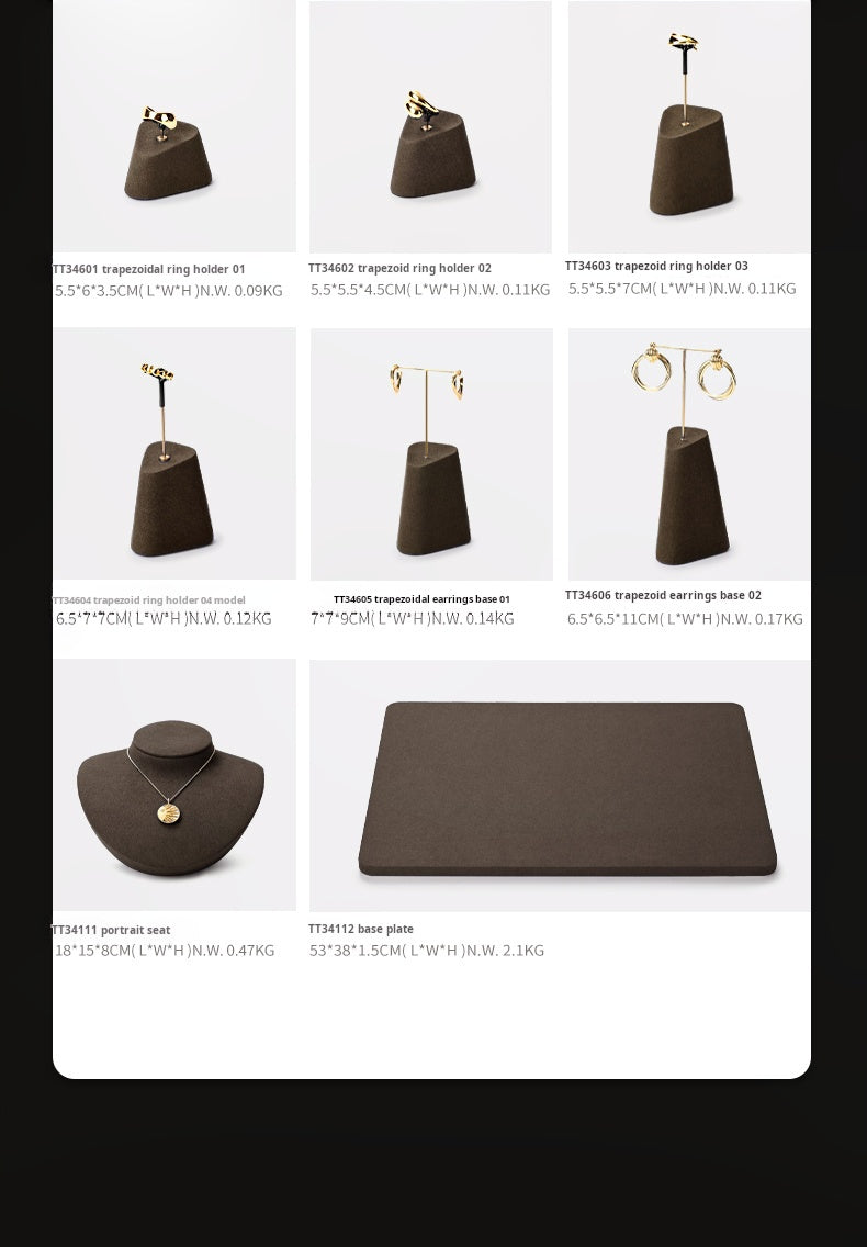 High-end jewelry display props, rings, earrings, necklace display, counter display, jewelry display stand