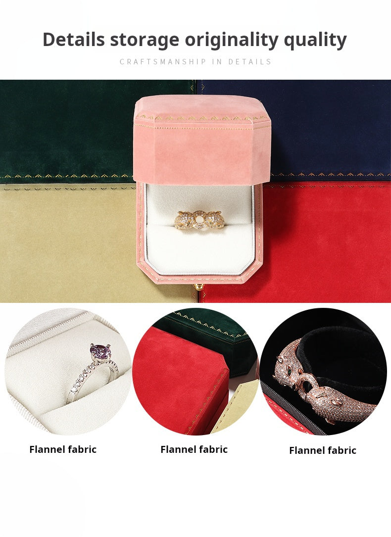 Ring box, wedding proposal, high-end jewelry box, necklace, long chain bracelet, jewelry gift box