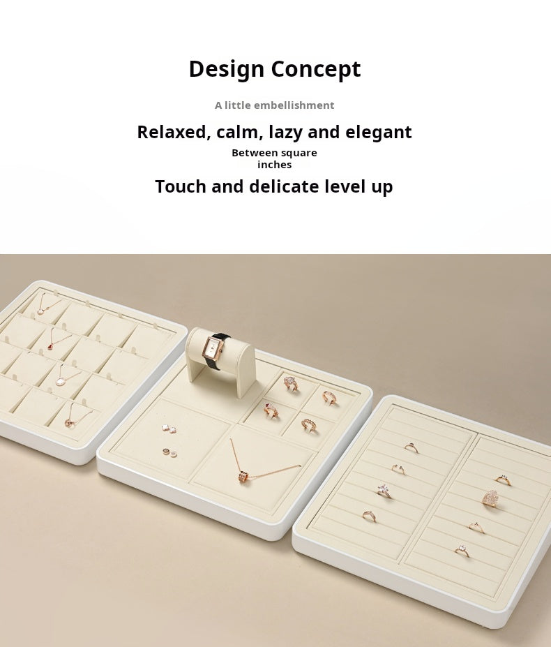 High Jewelry Display Props Necklace Ring Earrings Jewelry Tray Counter Jewelry Display Stand