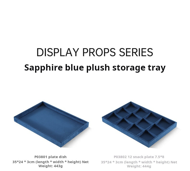 High-end Jewelry Storage Tray Custom Light Luxury Ring Necklace Jewelry Viewing Display Tray