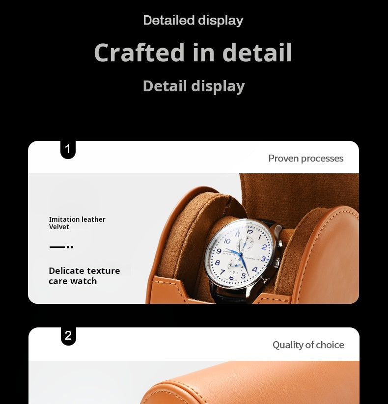 Watch Storage Box, Watch Box, Dustproof, Portable, Travel, Leather Watch, Quartz Watch, Storage Box