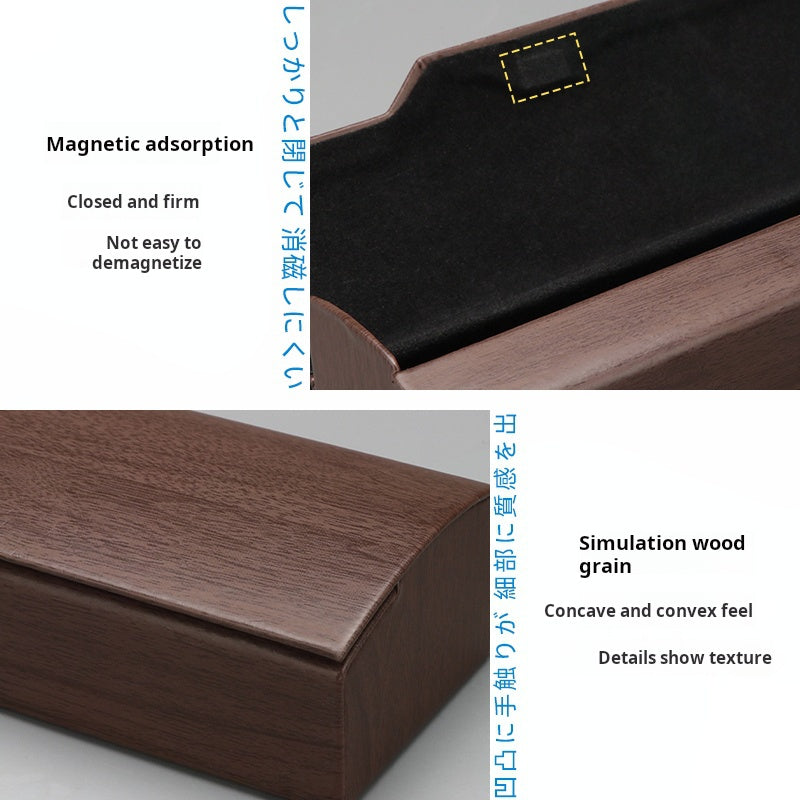 Glasses Case, Luxury Simple Retro Creative Personality Portable Anti-Pressure Eye Sunglasses Storage Box