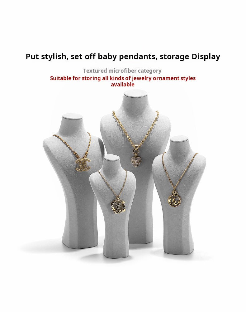 Jewelry display rack, portrait necklace jewelry stand, jewelry display props, window display window, neck mold frame, necklace display stand