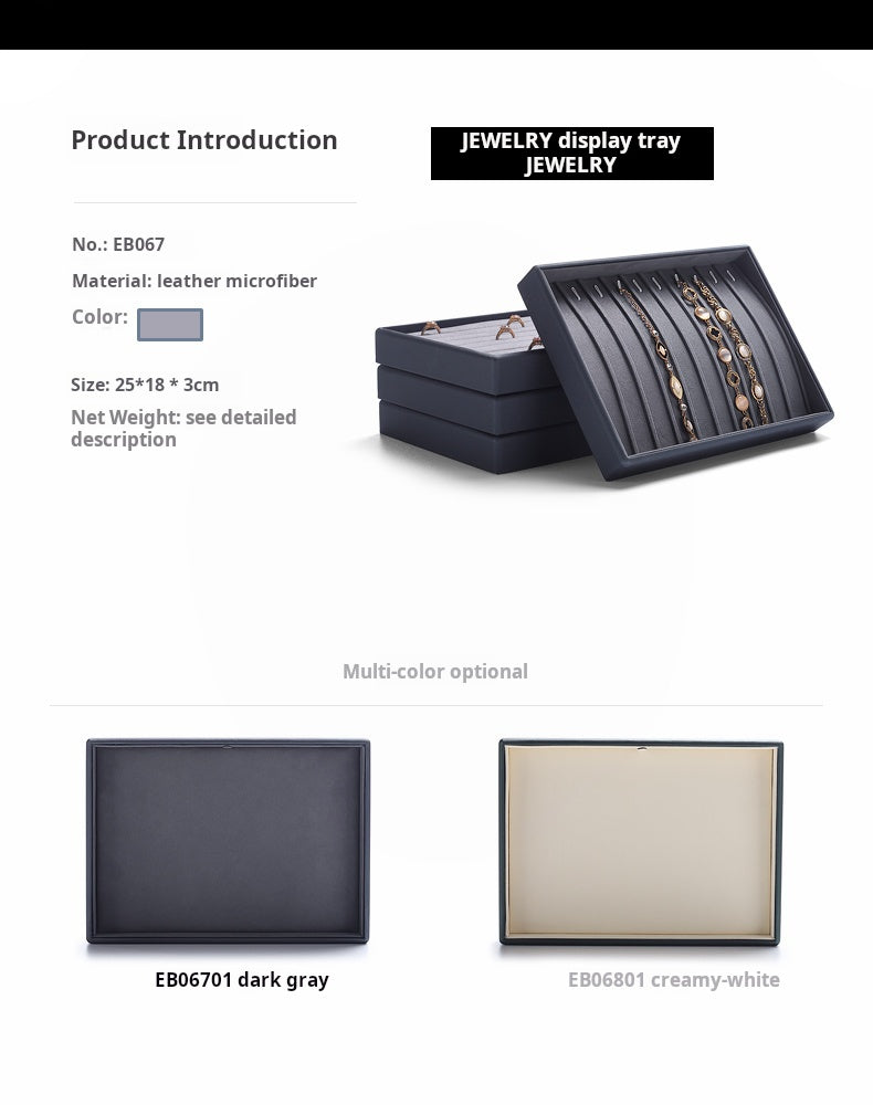 Jewelry Display Trays, PU Leather Ring, Bracelet, Necklace, Earrings, Storage Tray, Jewelry Display Tray