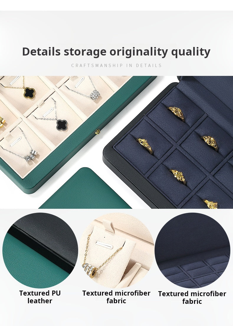 Light Luxury Jewelry Storage Box, PU Leather, Magnetic Ring Storage Box, Necklace Pendant, Jewelry Box, Jewelry Storage Box