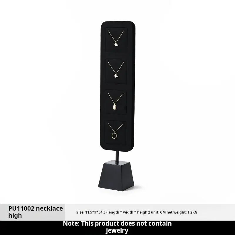 High Grade Jewelry Display Props Premium Black Ring Earrings Necklace Jewelry Display Stand