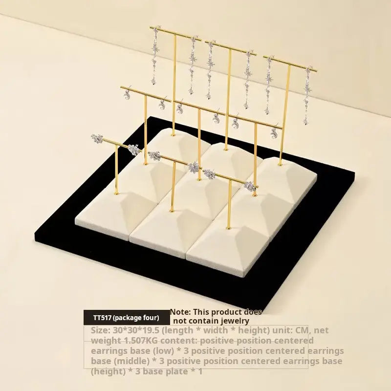 High Jewelry Display Stand, Metal Earrings, Earrings, Rings, Display Stands, Counter Display Props Jim Display