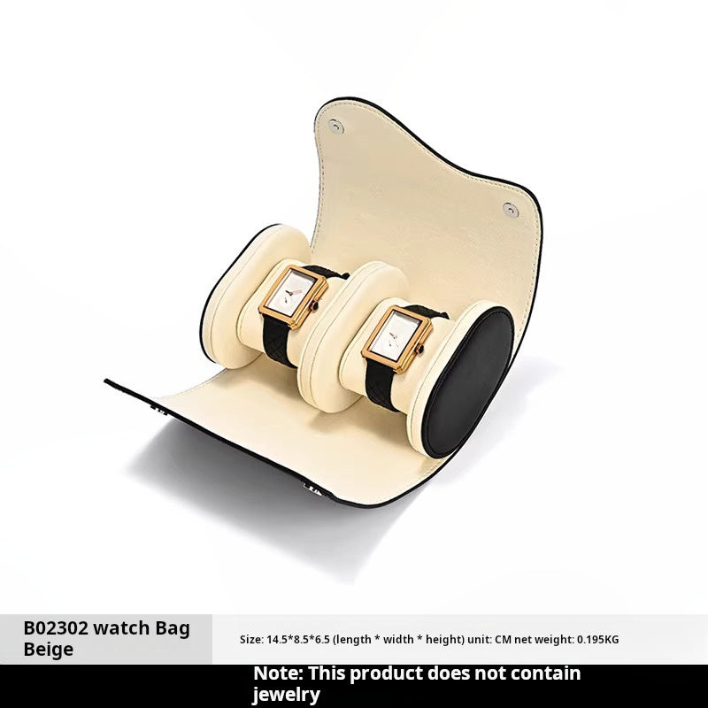 High-end PU leather watch storage box portable travel storage box men's and women's watch protective case