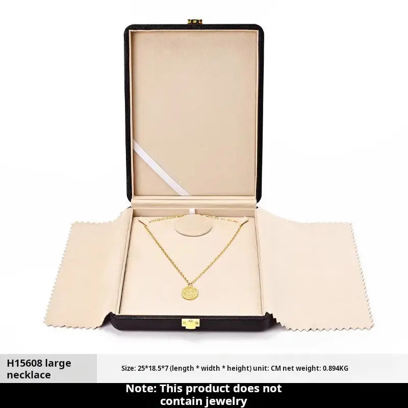Luxury jewelry box, high-end leather rings, necklaces, earrings, jewelry storage box, display display packaging Jim Display