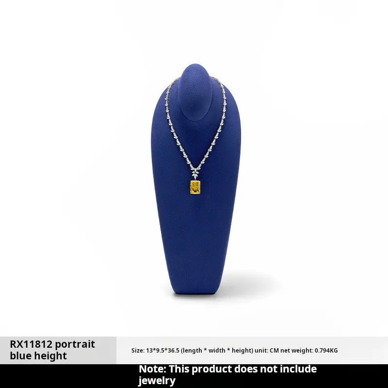 Necklace Display Stand, Model Neck, Necklace Stand Microfiber Jewelry Jewelry Display And Packaging - Jim Display