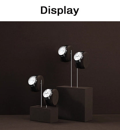 High-end watch display stand, microfiber watch display stand, counter display watch display props
