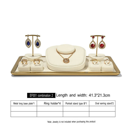 Luxury Jewelry Display Props, Rings, Necklaces, Earrings, Jewelry Counter Display Racks, Light Luxury Jewelry Display