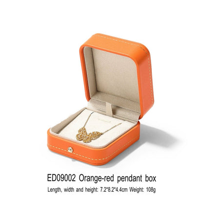 High-end Engagement Ring Box, Necklace, Bracelet, Jewelry Storage Box, Gift Jewelry Box, Three Gold Storage Box