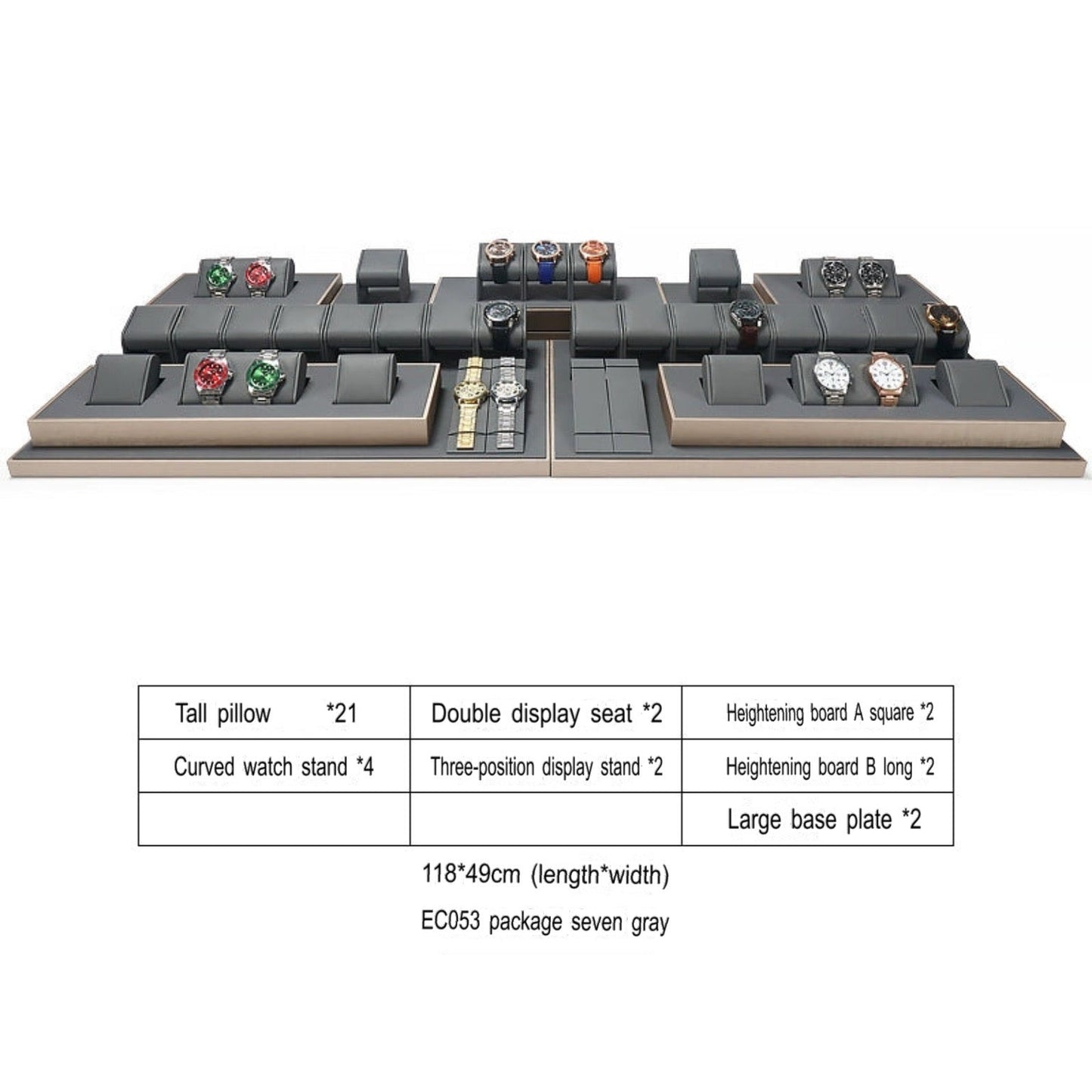 Watch display props, counter watch display racks, window displays, watch pillow bags, display racks, storage stands