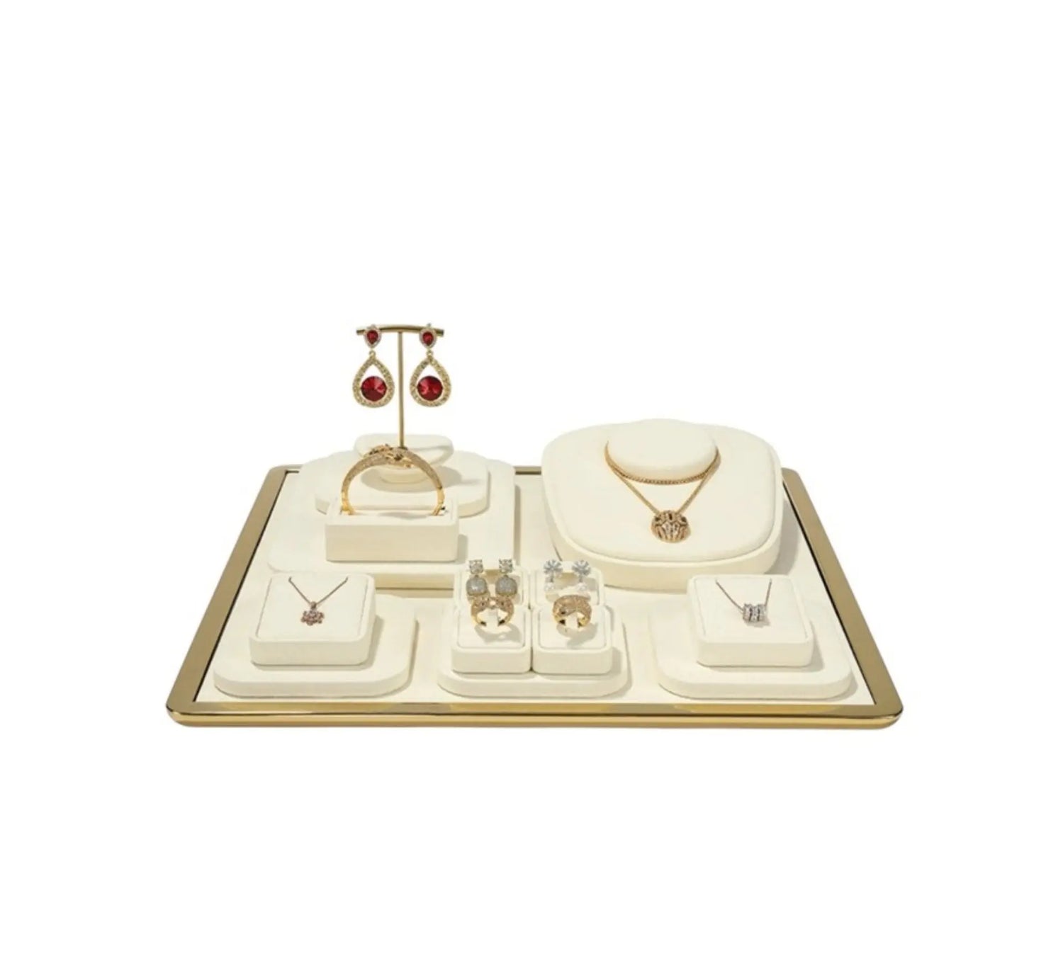 Off-White Jewelry Display Props