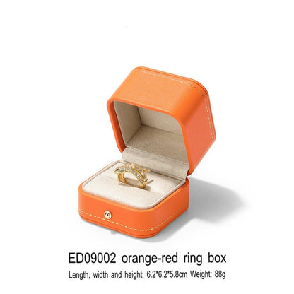 High-end Engagement Ring Box, Necklace, Bracelet, Jewelry Storage Box, Gift Jewelry Box, Three Gold Storage Box