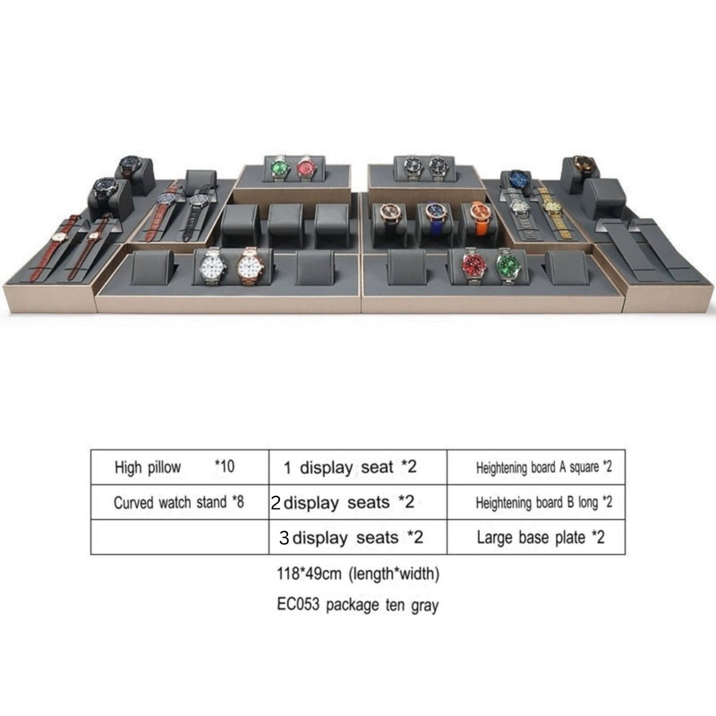 Watch display props, counter watch display racks, window displays, watch pillow bags, display racks, storage stands