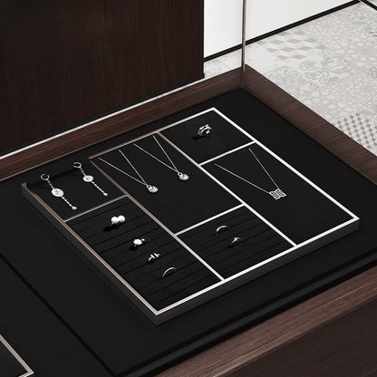 Jewelry Ring Display Rack Stud Necklace Storage Bracelet Display Counter Jewelry Display Tray