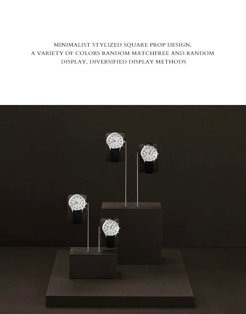 High-end watch display stand, microfiber watch display stand, counter display watch display props