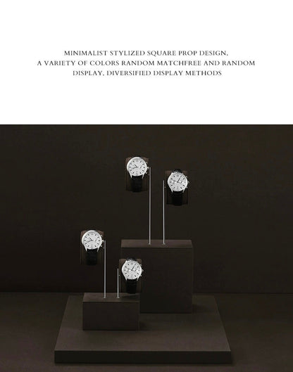 High-end watch display stand, microfiber watch display stand, counter display watch display props