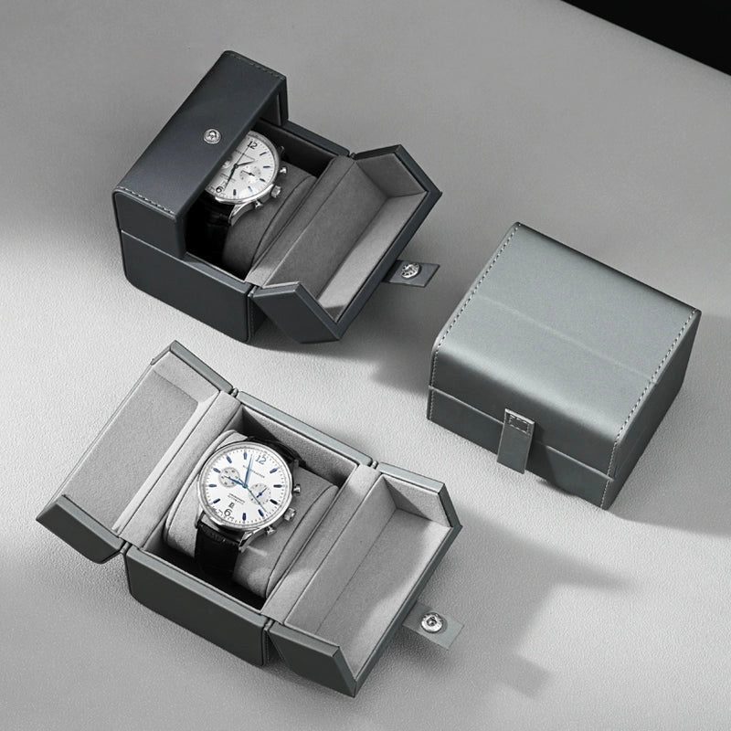 Watch box PU leather portable folio watch storage box watch box watch box travel case watch packaging box