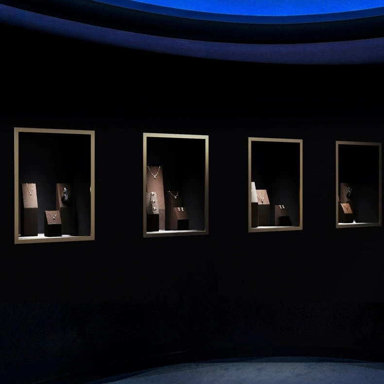 Jewelry display shelves, high-end rings, watches, necklaces, counters, window displays, jewelry display props