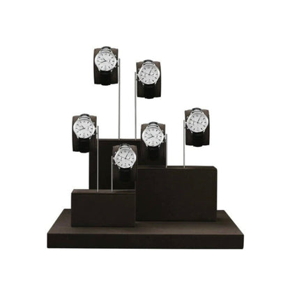 High-end watch display stand, microfiber watch display stand, counter display watch display props