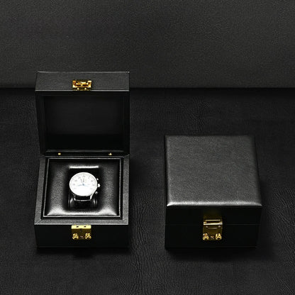 Luxury watch box light luxury PU leather travel watch packaging box watch gift box portable storage box