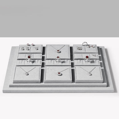 Luxury jewelry display props, high-end microfiber necklace rings, earrings, pendants, jewelry display