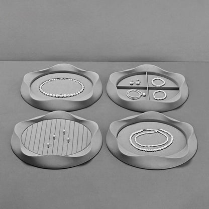 Pearl jewelry pallets, jewelry pallets, microfiber rings, necklaces, earrings, bracelets, display props