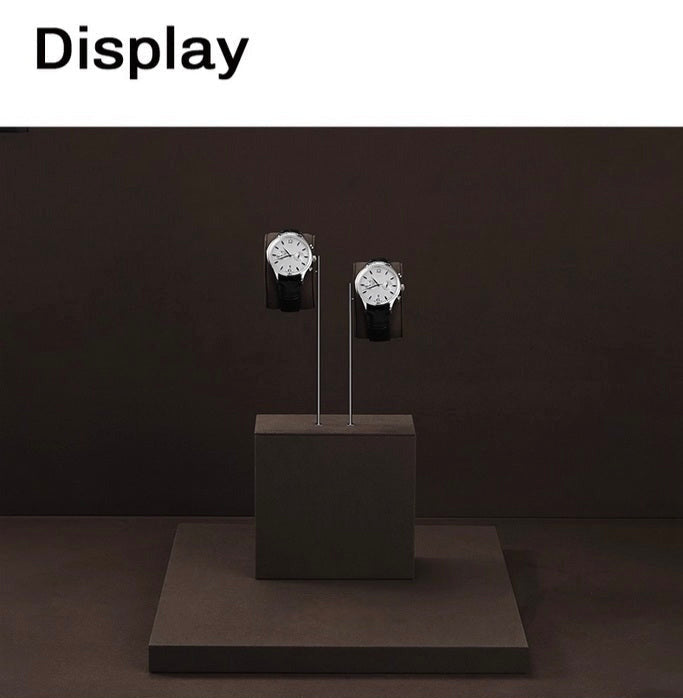 High-end watch display stand, microfiber watch display stand, counter display watch display props