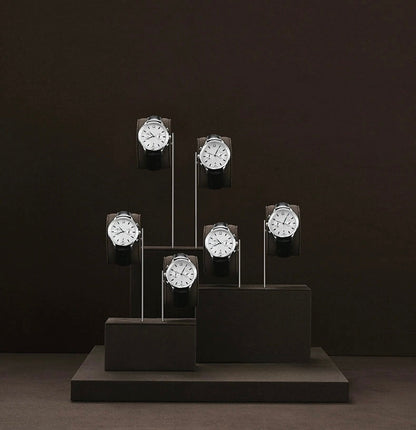 High-end watch display stand, microfiber watch display stand, counter display watch display props