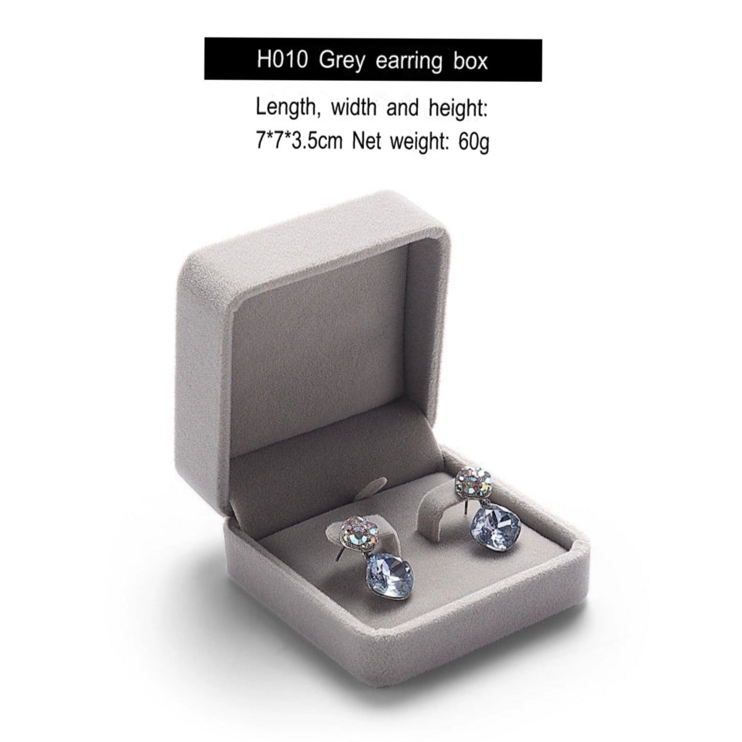 [Clearance] Flannel ring box pink necklace bracelet box earrings stud small delicate wrapping gift box