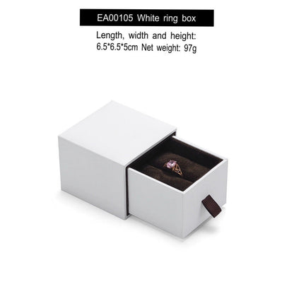 [Clearance] draw-type ring box, paper bracelet, necklace, stud earring, jewelry storage box