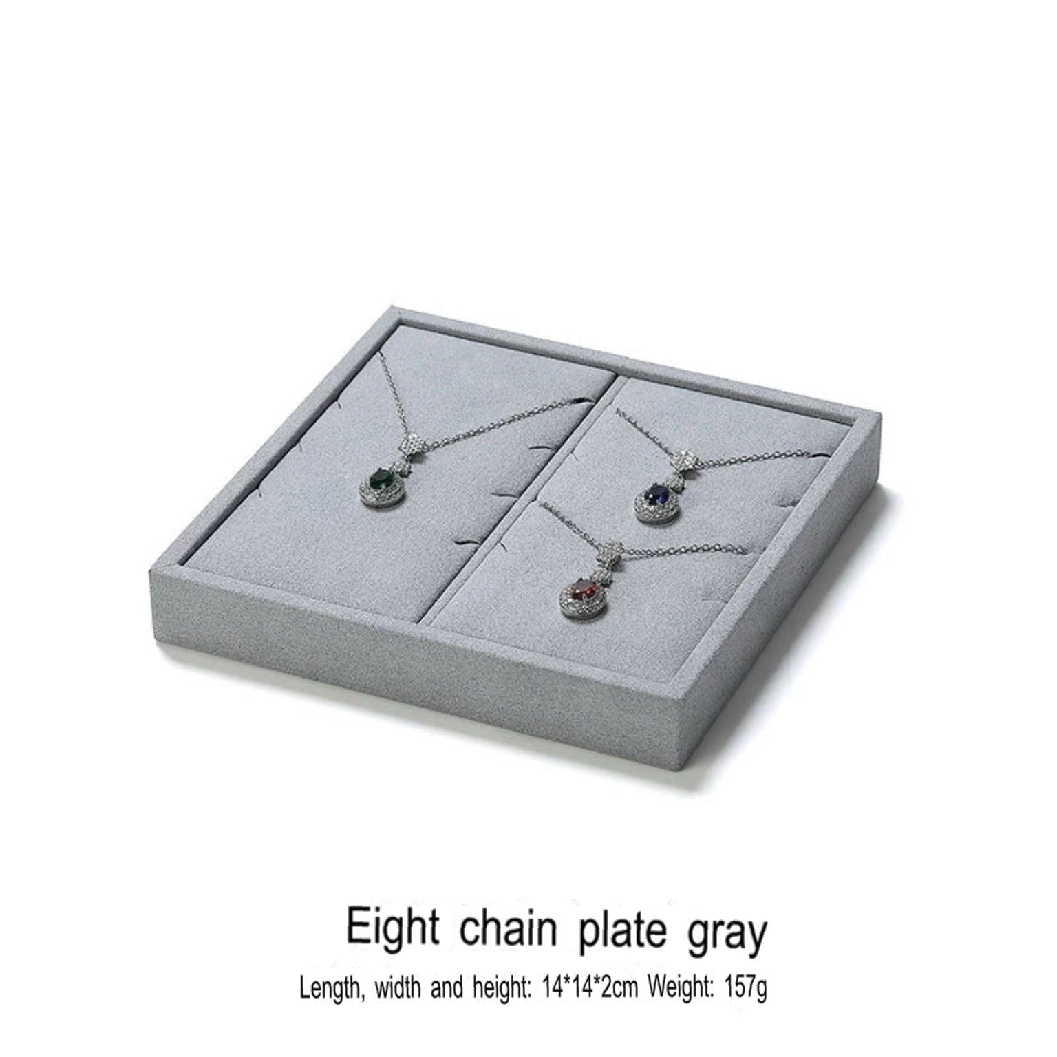 Jewelry display plate, lacquer jewelry placement plate, bracelet, ring, earring, plate, gray necklace storage plate, jewelry tray